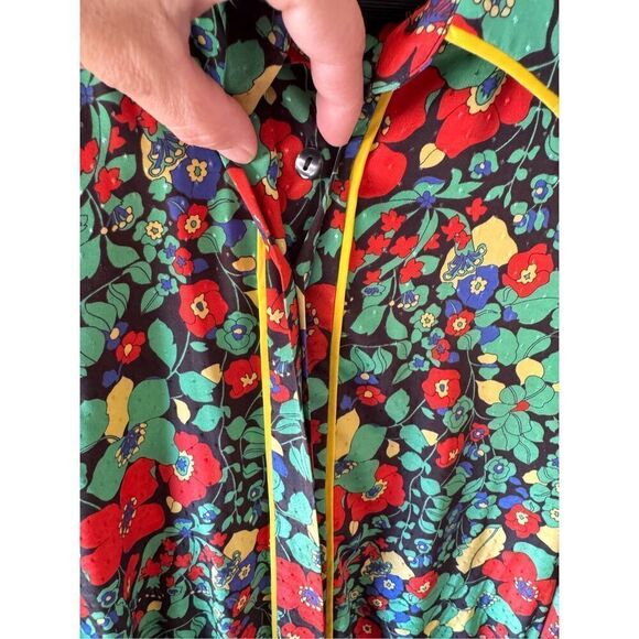 Alexis Hiroka Robe in Botanical Mandarin Size Small - Picture 5 of 12